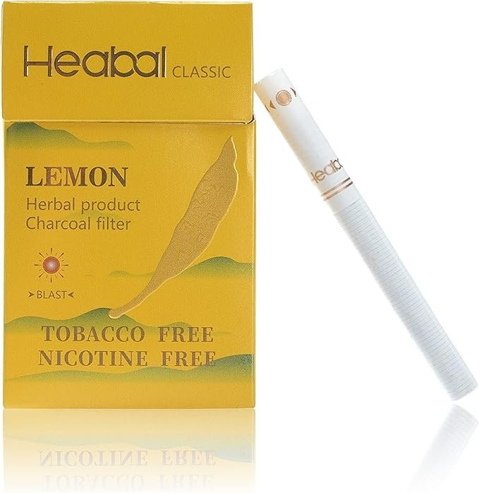 heabal-Lemon-01.jpg HEABAL Herbal Cigarettes - Tobacco Free, Nicotine Free - Lemon - Image 1